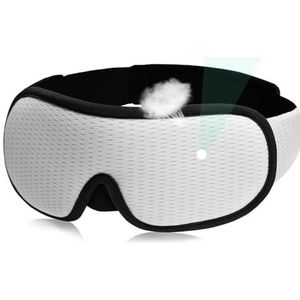 Zijde slaapmasker, Zijden slaapmaskers for de ogen 3D slaapmasker oogmasker(Sleepng Mask-white)