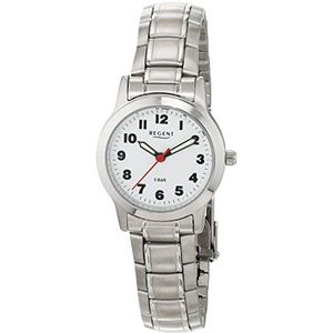 Regent dames analoog kwarts horloge met roestvrijstalen armband 12221008