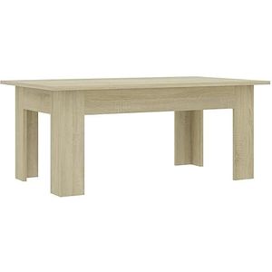 vidaXL Salontafel 100x60x42 cm bewerkt hout sonoma eikenkleurig