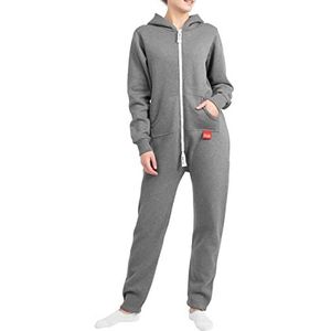 Basisstoff Jumpi Jumpsuit voor dames, eendelig, donkergrijs, XS