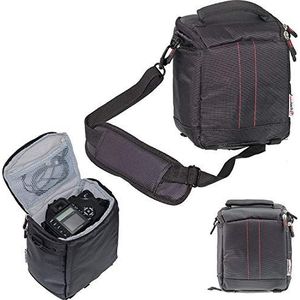 Navitech Zwarte DSLR SLR Camera Tas Compatibel met Canon EOS Rebel T1i 15.1 MP CMOS Digitale SLR Camera