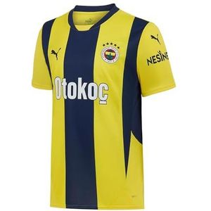 Puma Fenerbahçe SK Replica thuisshirt met ronde hals en korte mouwen voor heren, medium, snelheid geel/blauw violet, Lacivert-sari, M