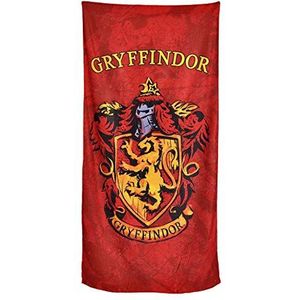 Elbenwald Harry Potter Strandhanddoek met GriyFchindor Huizen Wapenschild Motief 90x180cm Rood