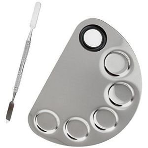 Pro Roestvrij Staal Cosmetische Make-up Palet Spatel Foundation Mengen Tool