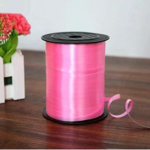 250 Yards Ballon Lint rol voor ambachten Bruiloft verjaardagsfeestje Cadeaupapier Kerst taart Decoraties rood roze goud-roze