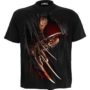 WB Horror - Freddy Claws - T-shirt - Zwart - 100% Katoen - Officieel Licentieproduct