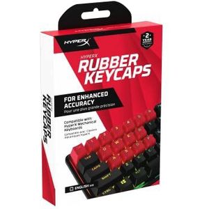 HyperX Rubber Keycaps - Gaming Accessory Kit - Red (US Layout) Toetsenbordkapje
