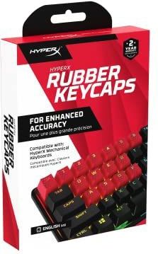 HyperX Rubber Keycaps - Gaming Accessory Kit - Red (US Layout) Toetsenbordkapje