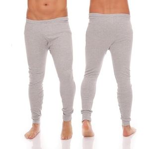 Cocain underwear Set van 2 thermo-ondergoed voor heren; hemd/broekset of 2 stuks lange onderhemden of 2 stuks lange onderbroeken, 2 onderbroeken grijs, L
