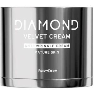 FREZYDERM Diamond Velvet Anti-rimpelcrème, 50 ml, anti-aging gezichtscrème met diamantkristallen, marineelastine, hyaluronzuur, verstevigend effect, rimpelvermindering, ideaal voor rijpe huid