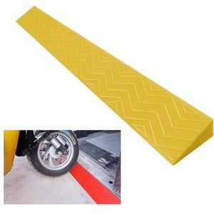 Geel,100x13x6.5cm,1-6,5 Cm Draagbare Drempelhellingen, Niet-Slip Drempel Rolstoelhelling Hellingen Rolstoelhellingen Stappenstapmatten Hoge Toegang Voor Fiets, Rolstoel