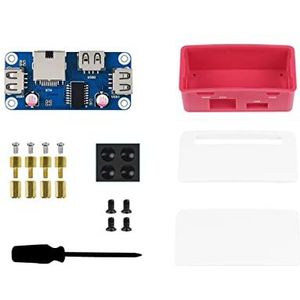 Ethernet/USB HUB HAT B with Box for Raspberry Pi Zero/Zero W/Zero WH,Ethernet USB HUB HAT with Case, 1x RJ45 Ethernet Port,3x USB Ports Compatible with USB2.0/1.1
