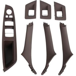 interne deurgrepen Voor BMW 5 Serie F10 F18 523 525 528 2010-2017 Linksgestuurd RHD Beige Zwart Koolstofvezel Auto Interieur Deurgreep Trek Achter(Lhd Moka)
