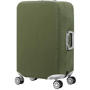 keephen Kofferhoes, beschermende bagagehoes, elastische stretchbescherming, stofdichte ritssluiting, geschikt voor 45-81 cm (koffer niet inbegrepen), Groen, L (Fit 26""-28"" Luggage)