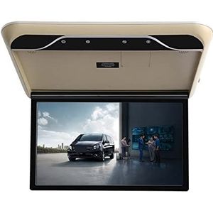 Draagbare dvd-speler voor videospelers op hoofdsteunen in auto's 19 Inch Auto Video Spelers HD Lcd-scherm Auto Plafond Dak Mount Display Auto Monitor MP5 Multimedia TV 1080P USB HDMI IR FM met HD-rote