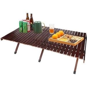 Only CB Outdoor massief houten draagbare tafel, lage speeltafel/lage picknicktafel om op de vloer te zitten, massief houten materiaal, eenvoudig te monteren, opbergtas, 120 x 60 x 45 cm