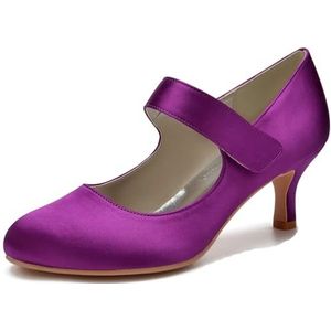 SYDZSW Dames Naaldhak Pumps Hoge Hakken Sexy Hakken Schoenen, Paars, 37 EU