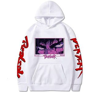 WLIN Herren Dark Berserk Anime Hoodie Männlich Manga Guts Sweatshirt Männer Schwarz Pullover Baumwolle Freizeitkleidung