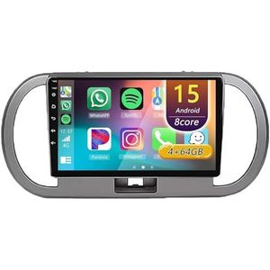 Android 15 Radio,voor Nissan Moco 2006-2011, 9 Inch Touchscreen 2 Din Autoradio Met Wireless CarPlay Android Auto Bluetooth WIFI GPS-navigatie Swc(A 4core (2G+32G))
