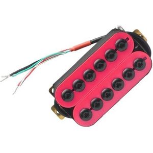 Verstelbare metalen elektrische gitaar Humbucker roze pickups Mooie gitaarvervangingsonderdelen Elektrische Gitaar Pickup Vervanging Onderdelen (Size : Neck)