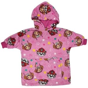 PAW PATROL Deken hoodie kinderen fleece oversized hoodie meisjes, roze, 2-3 Jaar