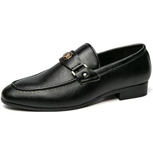 Formele Loafers Voor Heren, Zakelijke Casual Schoenen,zwart,38 EU