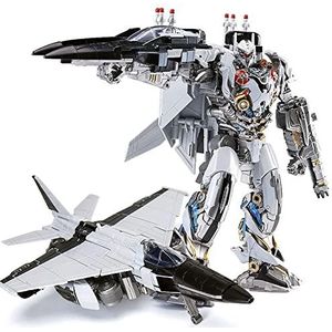 LS-01 stikstof Zeus Sentinel vliegtuig mobiel speelgoed, Transformer-Toys, speelgoedrobots, speelgoed for tieners en ouder. Het speelgoed is centimeters hoog.