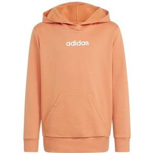 adidas Unisex niños ESSENTIALS HOODIE, Dusky Orange/white, 15-16 Years