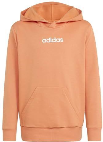 adidas Unisex niños ESSENTIALS HOODIE, Dusky Orange/white, 15-16 Years