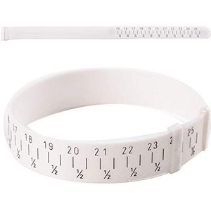 Maat pols, meter liniaal, zachte armband, verstelbaar, kunststof, polsmaat, meetgereedschap, dubbelzijdig lint voor lichaamsmetingen, zachte band, maat naaien, gereedschap maat