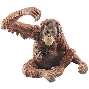 Orang-oetan beeldje - Jungle Dieren Speelset Met Gorilla Familie - PVC jungle dieren speelset, realistisch gorilla speelgoed voor kinderen en volwassenen kerst- en verjaardagscadeau Virtcooy