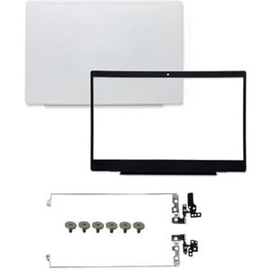 WANGHUIH 14 inch LCD-achterklep bovendeksel + rand + scharnieren compatibel met HP 14-CE TPN-Q207 14-CE0000 14-CE1510SA Serie Wit L19173-001