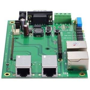 Includes a EOM-104-FO switch module and a evaluation board with 2 10/100BaseT(X) ports and 2 100BaseFX multi-mode ports (SC connector) for testing and application development