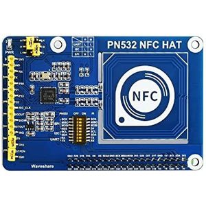 Waveshare PN532 NFC HAT for Raspberry Pi Near Field Communication Support I2C / SPI/UART Interfaces Wireless Technology Used in Access Control System Smart Tickets Meal Card