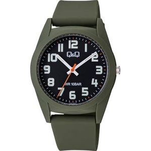 Q&Q WATCHES Jurk Horloge V13A-005VY, Groen, Chronograaf, digitaal