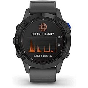 Garmin 010-02410-11 Fenix 6 Pro Solar Smartwatch leisteen eén maat grijs/Zwart