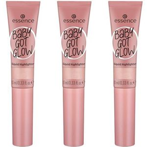 essence Baby Got Glow vloeibare highlighter, nr. 20, violet, definiërend, expresresultaat, eenvoudig te verwijderen, glanzend, veganistisch, olievrij, zonder parabenen, zonder microplasticdeeltjes,