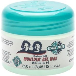 Stylin' Dredz Moulding Strong Maximum Hold Gel Wax met Tea Tree Oil Haarverzorging voor Dreadlocks 250 ml