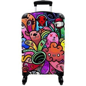 NoBoringSuitcases.com Grappig patroon - DE, Uniek design, Handgepäck