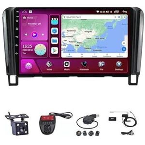 Android Autoradio Video Multimedia Speler, 9 Inch Touch Screen Radio Plug And Play Autotoebehoren met Bluetooth En Navigatie En Achteruitrijcamera Voor Nissan Serena 4 C26 2010-2016 (Size : M400S 4