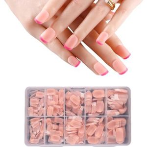 Nep nagels acryl nagels tips vierkante/amandel/stilettos/doodskist valse nagels 600 stks volledige kunstmatige nagels met geval
