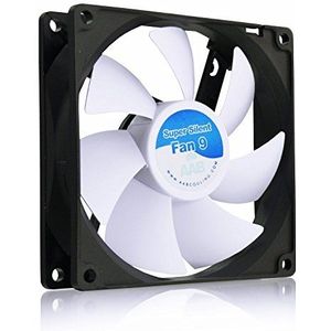AABCOOLING Super Silent Fan 9 - Stille en efficiënte ventilator van 92 mm met 4 antivibratiepads, 12V-ventilator, luchtstroomventilator, CPU-ventilator, koelventilator 13,6 dB