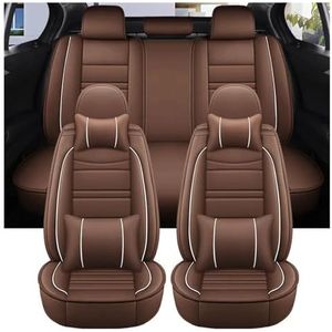 Beschermhoes Autostoel Voor Seat Voor Leon Aangepaste Stoelhoes Auto-interieur Stoelhoesaccessoires(Luxury brown)