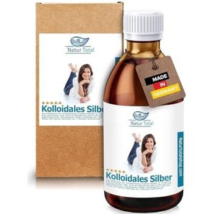 Natur Total Colloïdaal zilver 50 PPM 1000ml zilverwater in een laboratorium glazen fles fijnere deeltjes hoge werkzaamheid