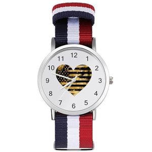 911 Dispatcher Hart Dunne Gouden Lijn Automatische Horloge voor Mannen Vrouwen Mode Quartz Horloge Armband Polshorloge voor Thuiskantoor