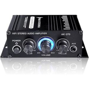 Audioversterker - AK270 - 400W - 12V - HIFI Power Versterker - Stereo Home Auto