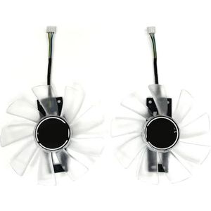 100mm GAA8B2U koelventilator in wit met blauwe voor Sapphire R9 380 380X grafische kaart(Black 2-Fan)