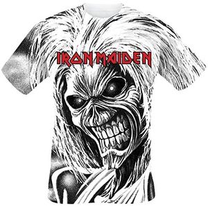 Iron Maiden Killers Allover T-shirt wit L 100% katoen Band merch, Bands