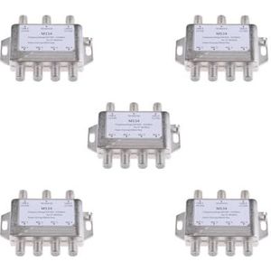 Tityvirnix 5 set Satelliet Schakelaar Max 4 Output Multi Video Pad Multi Schakelaar MS34 Zilver