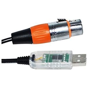 FTDI USB RS485 NAAR XLR 3P VROUWELIJKE STOPCONTACT DMX512 KABELARM QLC Q LICHTCONTROLLER+ FREESTYLER STAGE CONTROLLER KABEL (Size : 1M, Color : Color E)